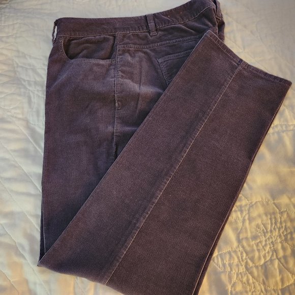 Talbots Woman grey Corduroy pants, size 14W - Picture 1 of 4